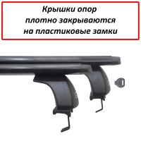 Багажник на крышу Toyota Corolla (E140 / E150) (2006-2013, sedan), ЕД, черные крыловидные дуги