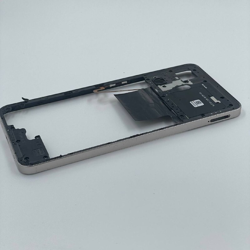 Realme c55 Рамка (средняя часть) с отпечатком пальцев золото (потёртости)