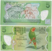Фиджи 5 долларов 2012 год UNC