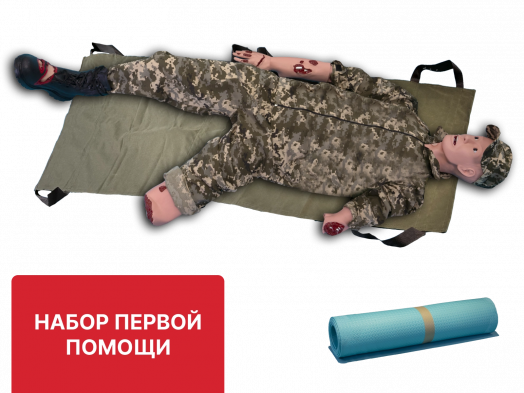 Манекен для оказания первой помощи при травмах "Слава-3"