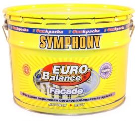 Краска Фасадная Финкраска Symphony Euro Balance Nord 9л , Водоразбавляемая / Симфония Евро Баланс Норд