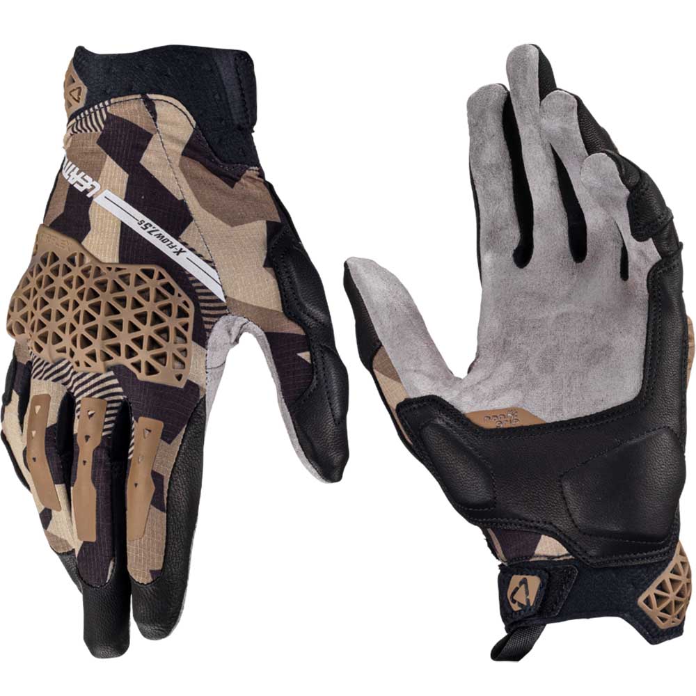 Leatt ADV X-Flow 7.5 Short Desert (2025) перчатки для мототуризма и путешествий