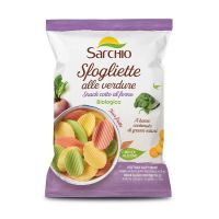 Чипсы с овощами без глютена 55 г,  Sfogliette alle verdure, Sarchio, 55 g