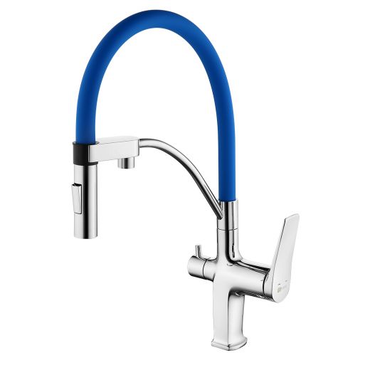 Смеситель для кухни Lemark Comfort LM3074C-Blue