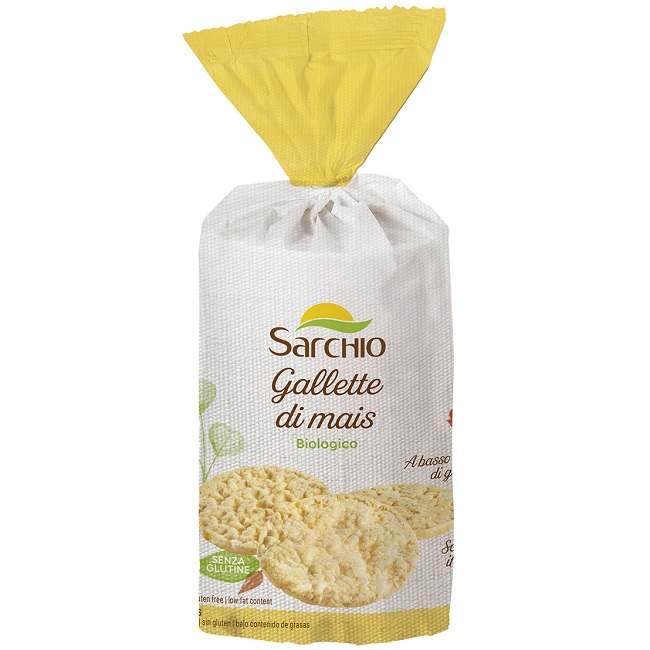 Хлебцы кукурузные без глютена 100 г, Gallette di mais, Sarchio, 100 g