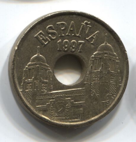 25 песет 1997 г. Испания Мелилья