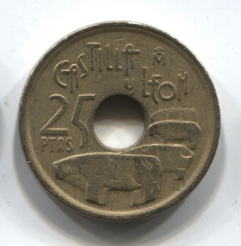 25 песет 1995 г. Испания Кастилия и Леон