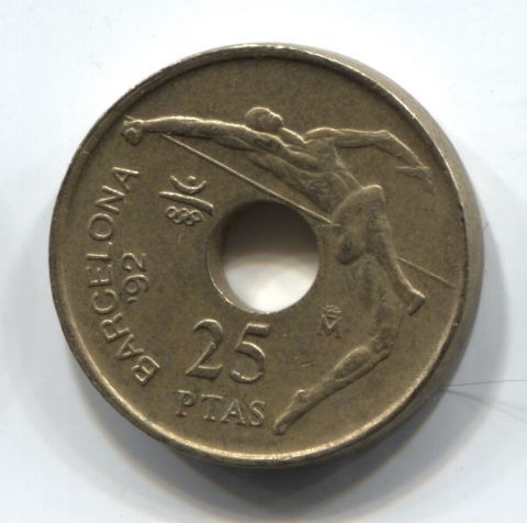 25 песет 1991 года Испания, Олимпиада 1992 года в Барселоне