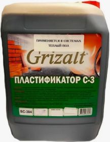 Суперпластификатор С-3 Grizalt БС-384 5л Витамин Прочности, Пожаровзрывобезопасен для Упрочнения Бетона / Гризальт