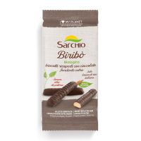 Печенье покрытое темным шоколадом без глютена 130 г, Biscotti ricoperti con cioccolato fondente, Sarchio, 130 g