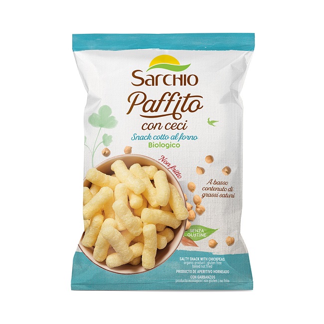 Палочки Паффито с нутом без глютена 35 г, Paffito con ceci, Sarchio, 35 g