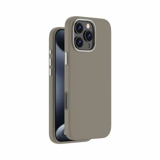 Чехол Liquid Silicone Pro Magsafe для Apple iPhone 16 Pro Max, серый