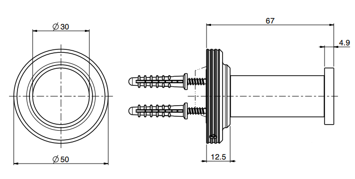 Крючок одинарный Fima - Carlo Frattini Park Lane F6304/1 ФОТО