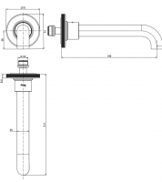Излив Fima - Carlo Frattini Park Lane F1352 схема 2