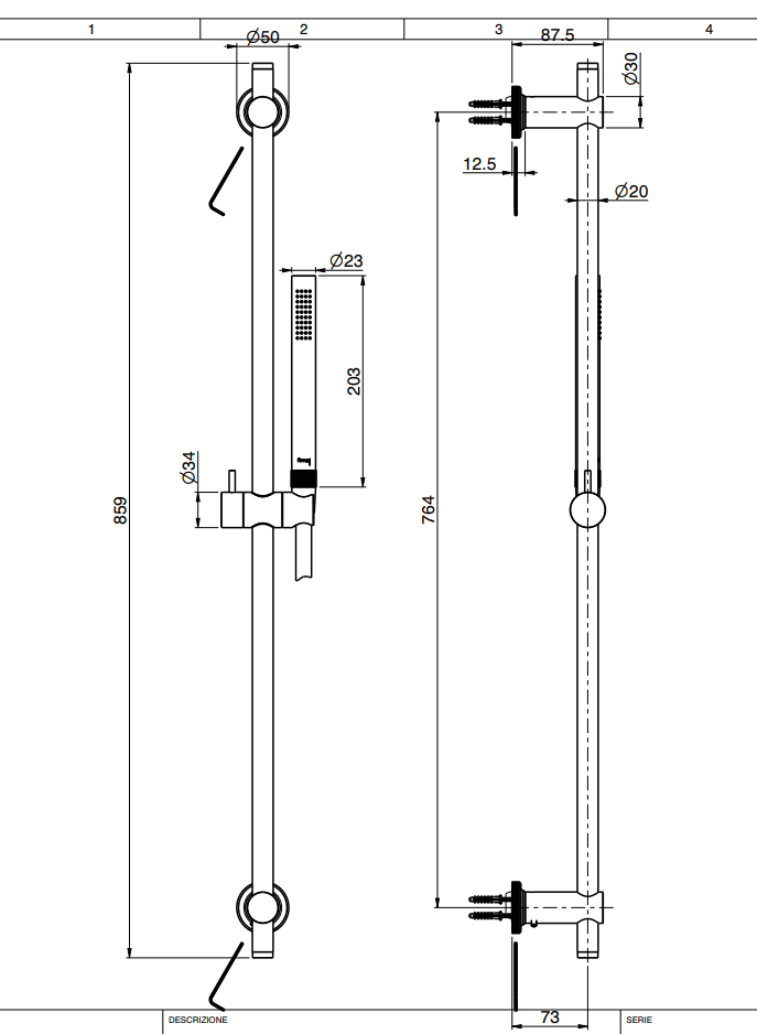 Душевой гарнитур Fima - Carlo Frattini Park Lane F1398 ФОТО