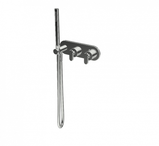 Однорычажный термостатический смеситель Fima - Carlo Frattini Park Lane встраиваемый для душа F1319WX3 схема 2