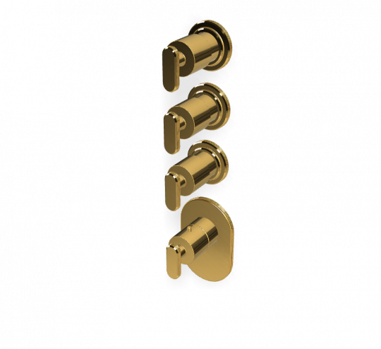 Термостатический смеситель Fima - Carlo Frattini Park Lane встраиваемый для душа F1353X3 схема 7