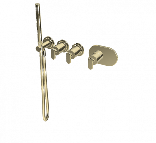 Термостатический смеситель Fima - Carlo Frattini Park Lane встраиваемый для душа F1368X2 схема 5