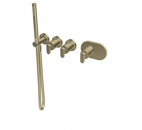 Термостатический смеситель Fima - Carlo Frattini Park Lane встраиваемый для душа F1368X2 схема 6