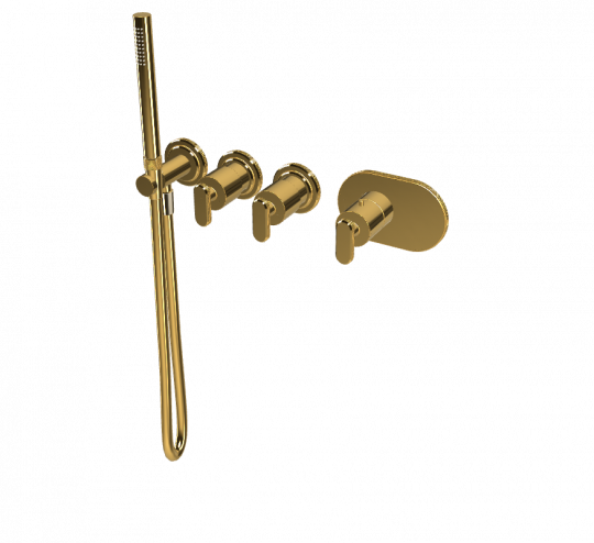 Термостатический смеситель Fima - Carlo Frattini Park Lane встраиваемый для душа F1368X2 схема 7