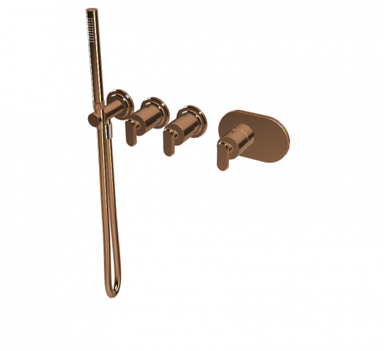 Термостатический смеситель Fima - Carlo Frattini Park Lane встраиваемый для душа F1368X2 схема 10