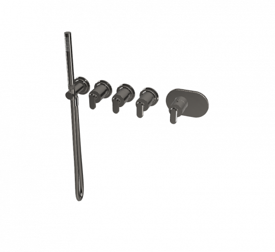 Термостатический смеситель Fima - Carlo Frattini Park Lane встраиваемый для душа F1368X3 схема 3