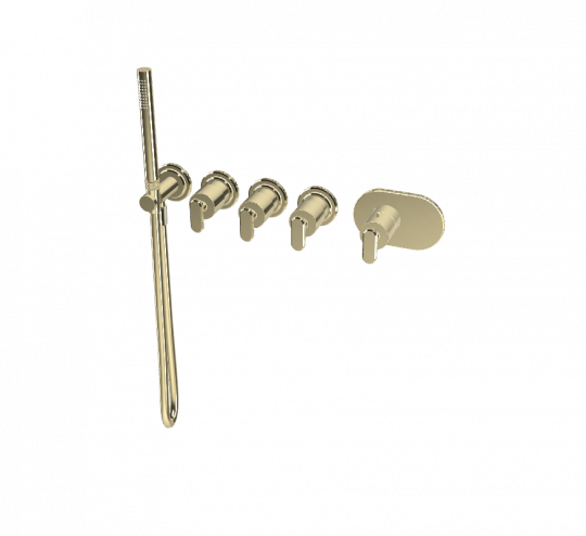 Термостатический смеситель Fima - Carlo Frattini Park Lane встраиваемый для душа F1368X3 схема 5