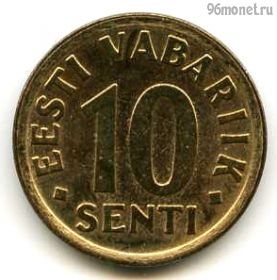 Эстония 10 сентов 2008