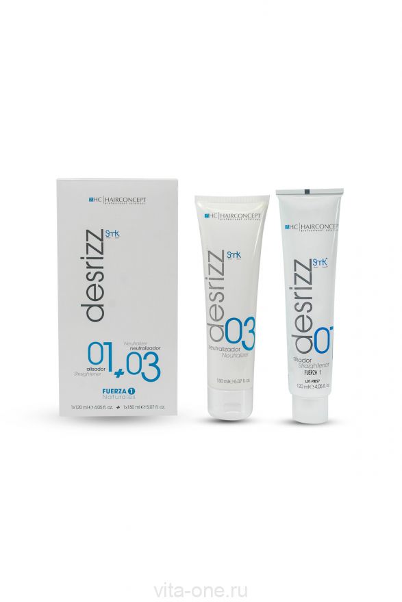 Выпрямитель F1 + нейтрализатор для процедуры выпрямления HAIR CONCEPT 120мл+150мл