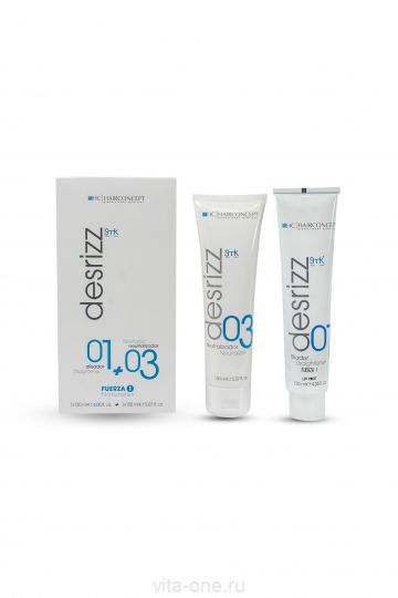 Выпрямитель F1 + нейтрализатор для процедуры выпрямления HAIR CONCEPT 120мл+150мл
