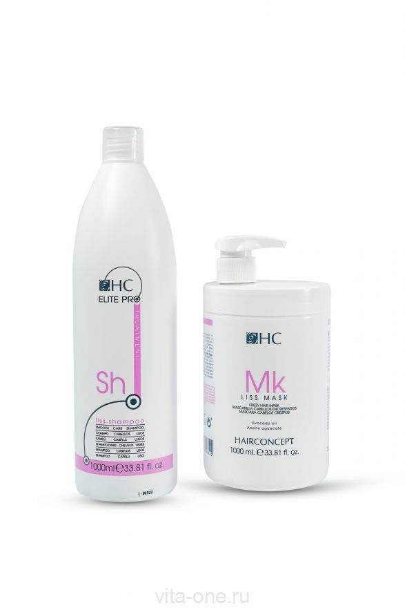 Набор Глубокое увлажнение LISS (шампунь+маска) серии ELITE PRO HAIR CONCEPT 1000мл+1000мл