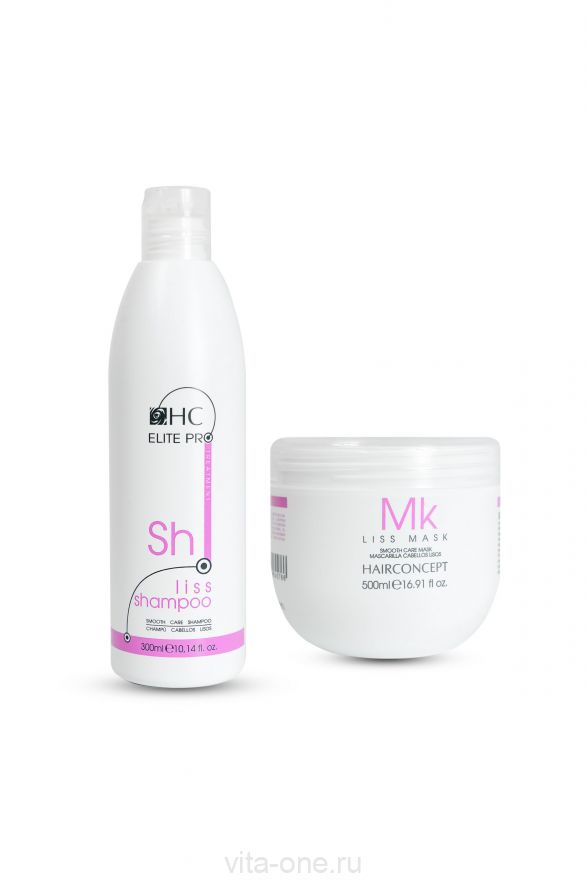 Набор Глубокое увлажнение LISS MINI(шампунь+маска) серии ELITE PRO HAIR CONCEPT 500мл+300мл