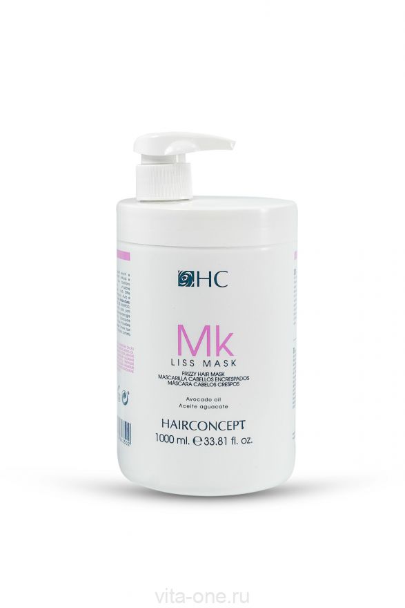Маска глубокое увлажнение волос LISS серии ELITE PRO HAIR CONCEPT 1000мл