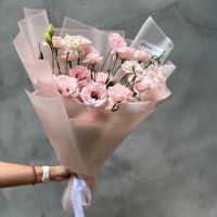 Монобукет из розовых эустом  (от 9 шт)