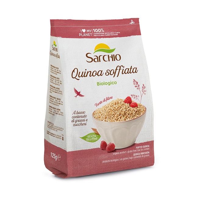 Киноа воздушное без глютена 125 г, Quinoa soffiata, Sarchio, 125 g