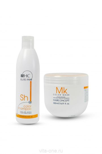 Набор для окрашенных волос MINI(шампунь+маска) серии ELITE PRO HAIR CONCEPT 500мл+300мл