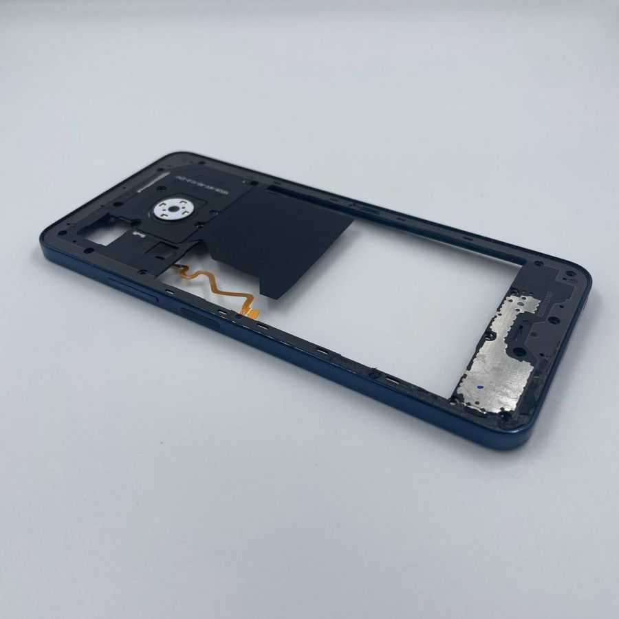 Infinix HOT 40i рамка черная оригинал с разбора с отпечатком пальца(потёртости)