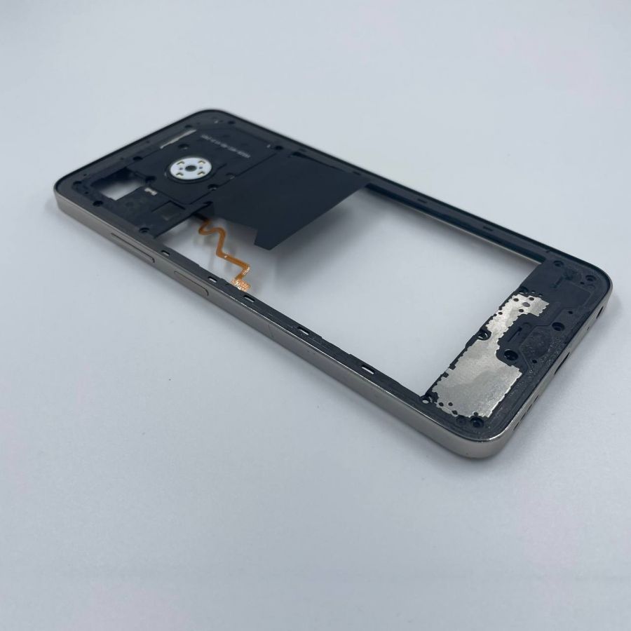 Infinix HOT 40i рамка оригинал с разбора золото  с отпечатком пальца(потёртости)