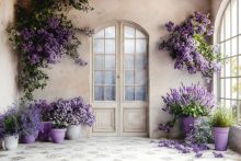 Фон стена "Lavanda wall №1"