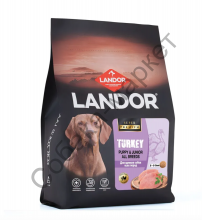 Корм сухой LANDOR MONOPROTEIN для щенков всех пород c индейкой 3кг