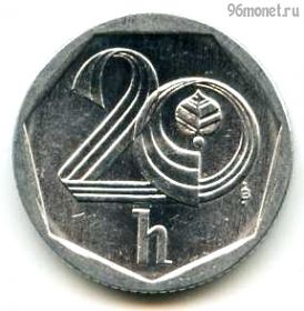 Чехия 20 геллеров 2000