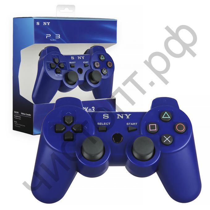 Джойстик для PS3 синий беспроводн.