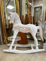 Интерьерная лошадка-качалка 80х80 см