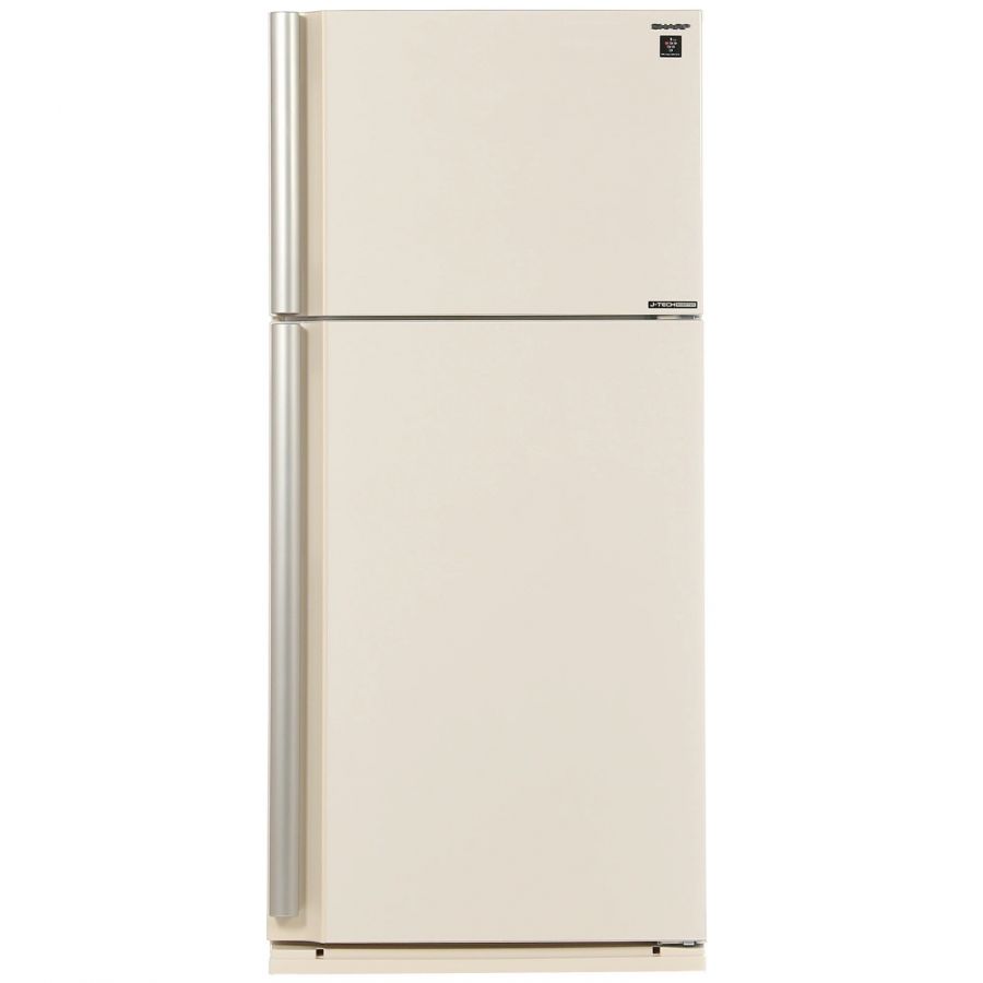 Холодильник с морозильником Sharp SJXE55PMBE бежевый