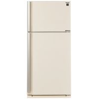 Холодильник с морозильником Sharp SJXE55PMBE бежевый