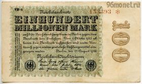 Германия 100.000.000 марок 1923 №1
