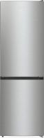 Холодильник с морозильником Gorenje NRKE62XL серебристый