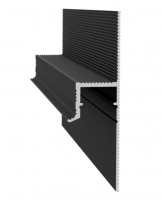 Теневой плинтус черный матовый анодированный С-22.2.3