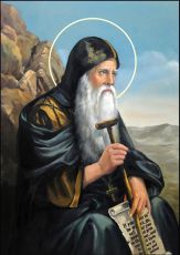 Икона Антоний Великий: Символ духовной борьбы (рукописная)