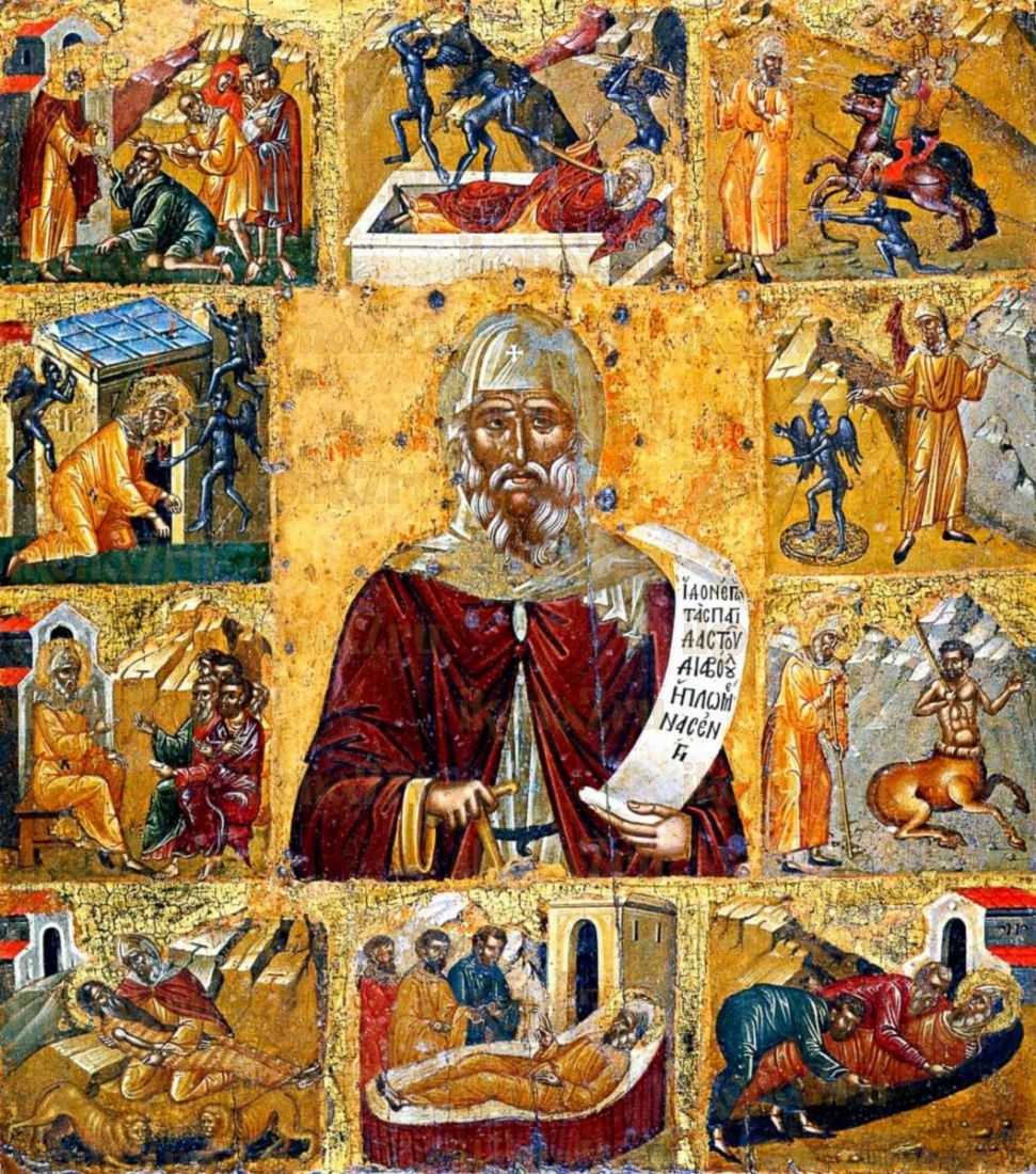 Икона Антоний Великий: Символ веры и преданности (рукописная)